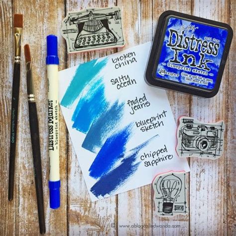 Blueprint Swatch Distress Markers Tim Holtz Distress Ink Distress Oxide Ink Distress Ink