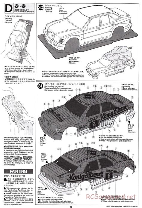 Tamiya Manual Mercedes Benz E Evo Ii Amg Tt