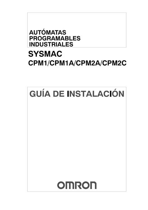 Pdf Aut Matas Programables Industriales Pdf Fileconsultar Con Omron