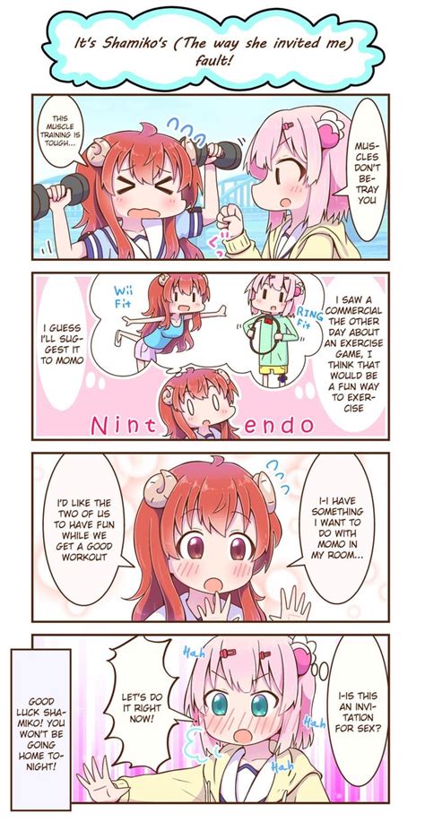 Shamiko And Momo 4 Koma [the Demon Girl Next Door] R Wholesomeyuri