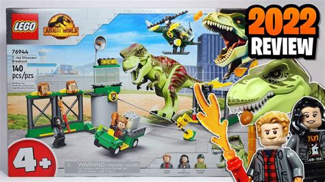 Lego Jurassic World T Rex Dinosaur Breakout 76944 2022 Set Review Youtube