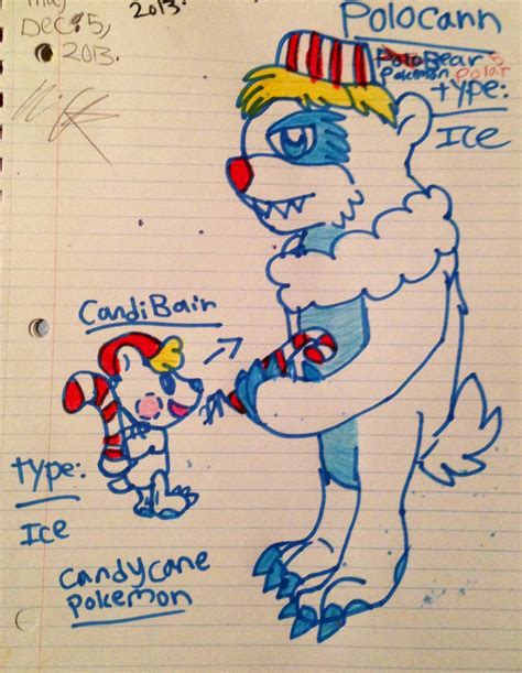 New Fakemon Candy Cane Polar Bear By Yamikarishadow6 On Deviantart