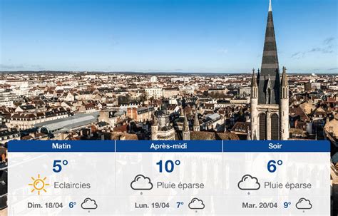 Météo Dijon Prévisions du samedi 17 avril 2021