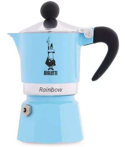 Bialetti Rainbow Cafeteira De Caf Expresso Azul Claro