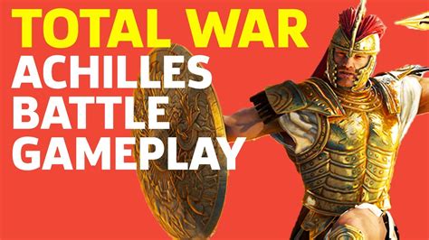 Total War Saga Troy Hard Mode Achilles Battle Gameplay Youtube