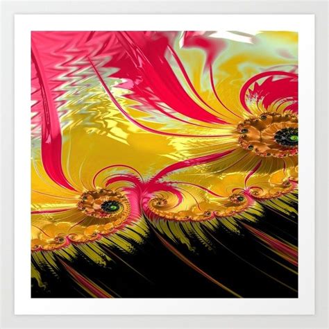 Buy Grained Festiveness Fractal Art Print By Paververisgroup