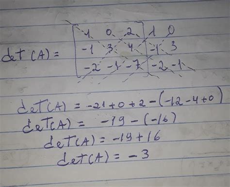 Calcule O Determinante Da Matriz Brainly Br