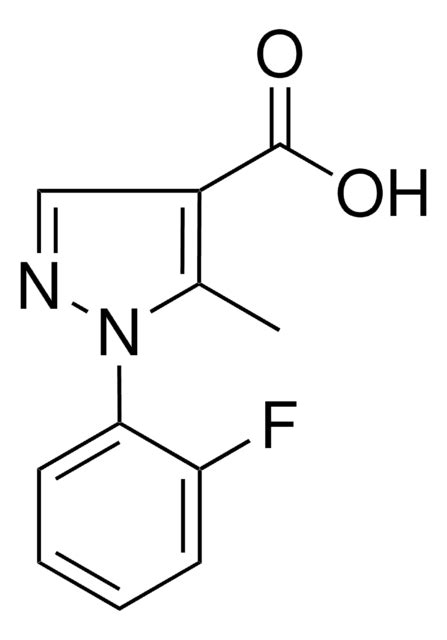 1 2 FLUOROPHENYL 5 METHYL 1H PYRAZOLE 4 CARBOXYLIC ACID AldrichCPR