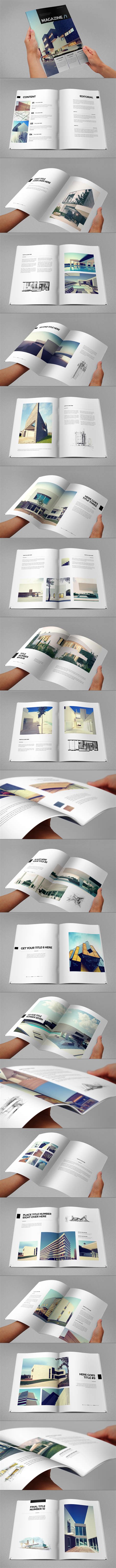 Architecture Minimal Magazine By Abra Design Via Behance Graphic