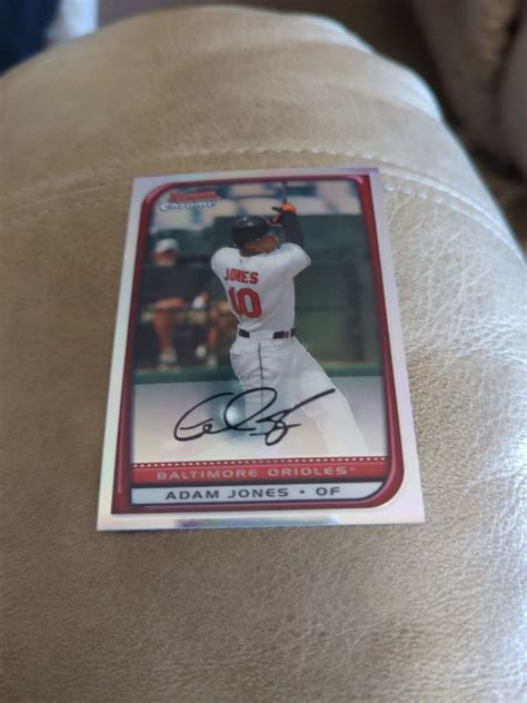 Bowman Chrome Refractor Adam Jones Ebay