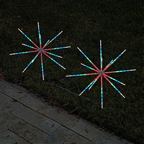 Winter Lane 2-pack 22" LED Indoor/Outdoor Sparkler Lights with Remote ...