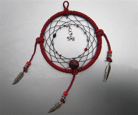 Red Tiger Dream Catcher With Silver Plated By Dreamingphoenix