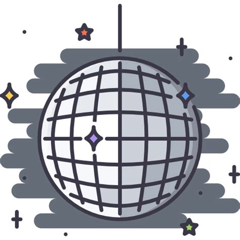 Mirror Ball Coloring Color Icon