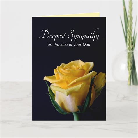 Deepest Sympathy Loss Of Your Dad Father Card Zazzle Deepest Sympathy Sympathy Sympathy