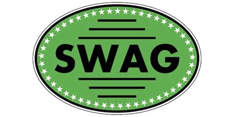 Premium Vector | Green sticker swag