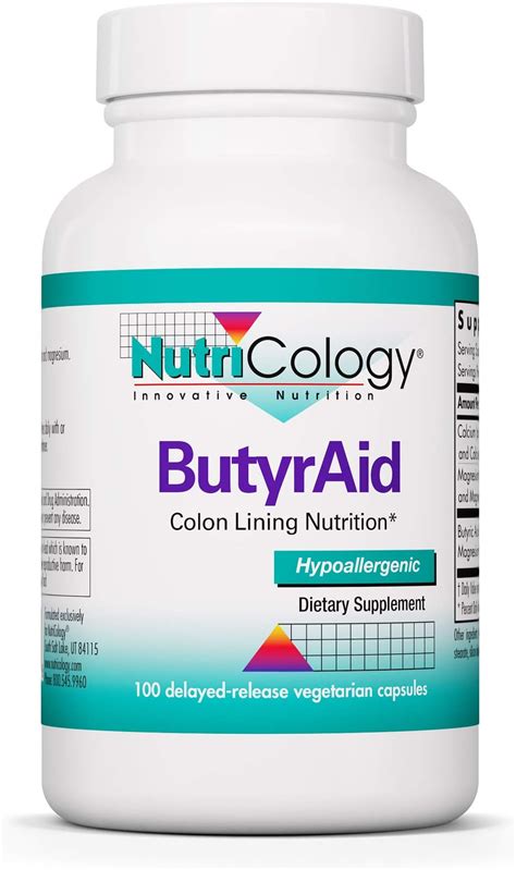 Amazon Nutricology ButyrAid Supplement 200 Mg Butyrate Gut