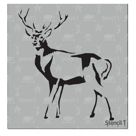 Stencil Deer Full Body Small Stencil S S The Home Depot