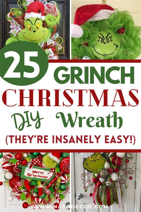 Diy Grinch Wreath Ideas To Make This Christmas Natodecco