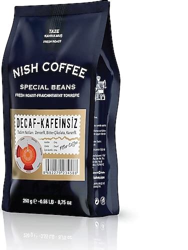 Nish Special Beans Decaf Kafeinsiz Filtre Kahve 250 gr Fiyatları