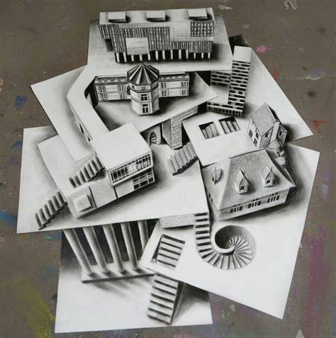 So Real Illusion Drawings 3d Pencil Drawings Optical Illusion Drawing