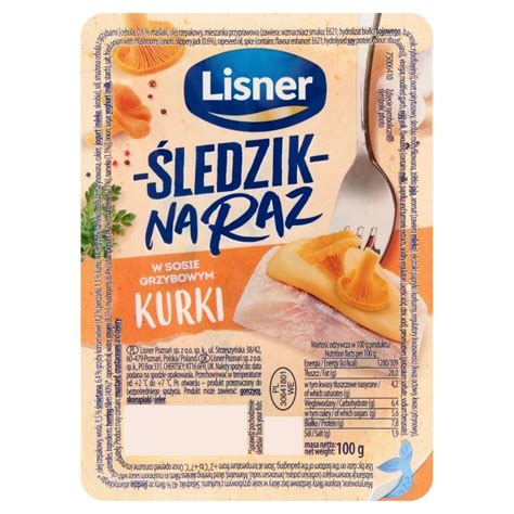 Lisner Ledzik Na Raz W Sosie Grzybowym Kurki G Zakupy Online Z