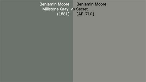 Benjamin Moore Millstone Gray Vs Secret Side By Side Comparison