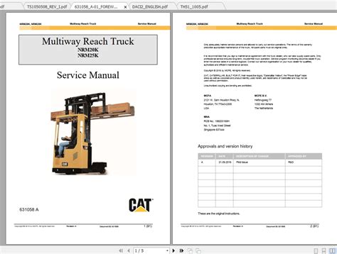 Caterpillar Lift Truck Nrm K Service Manuals Auto Repair Manual