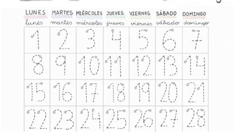 Trabajamos El Trazo Con Este Calendario Del Mes De Enero Page