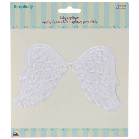 White Angel Wings Iron On Applique Hobby Lobby 837641