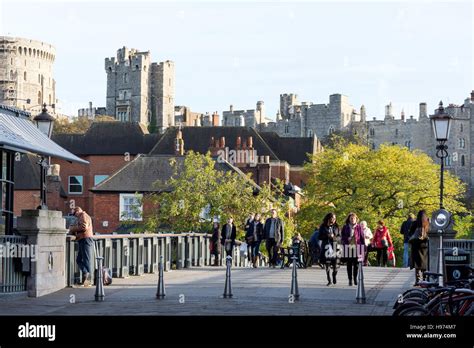 Windsor Bridge From Eton Windsor Berkshire England United Kingdom