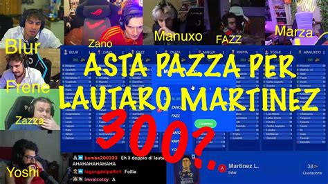 FANTACALCIO TWITCH ITALIA ASTA PAZZA PER LAUTARO MARTINEZ W BLUR ZANO