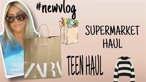 Newvlog I Zara Teen Haul I Supermarket Haul I Nea Youtube