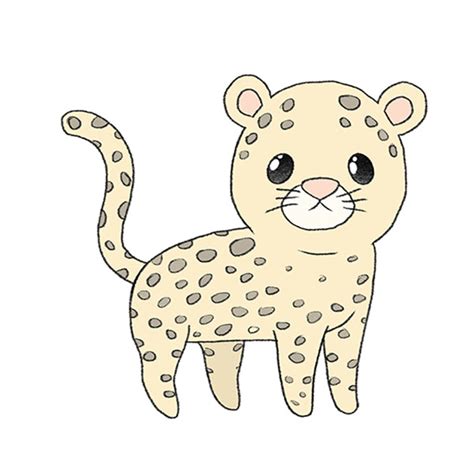 How to Draw a Leopard - Easy Drawing Tutorial For Kids