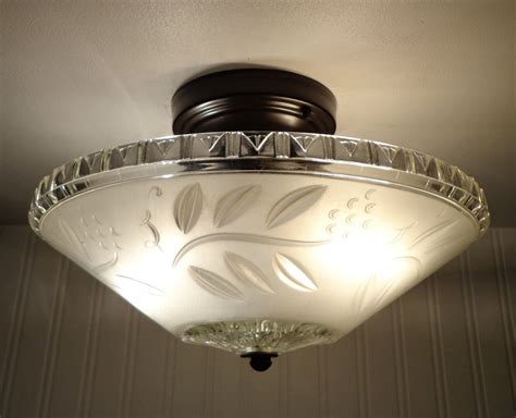 Antique Ceiling Light With Semi Flush Mount Etsy