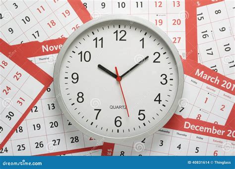 Clock And Calendars Stock Photo Image 40831614