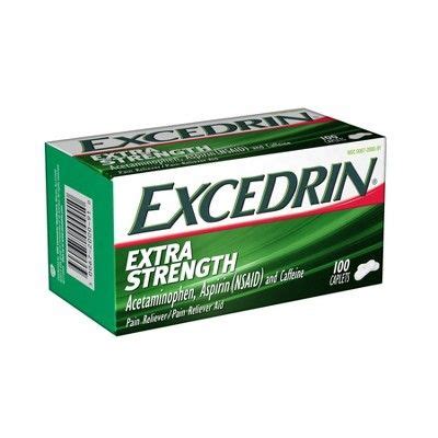 Excedrin Extra Strength Pain Reliever Caplets Acetaminophen Aspirin