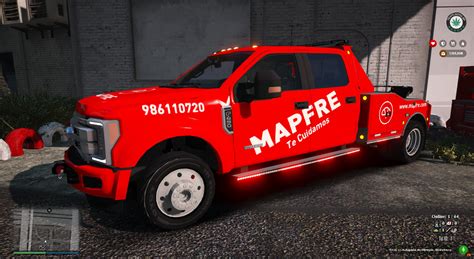 Ford F450 Superduty Pack De Grúas Mapfre Spainespaña Fivem Replace Add