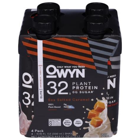 Owyn™ Elite Sea Salted Caramel Plant Protein Shakes 4 Pk 1115 Fl Oz