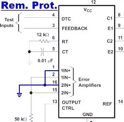 Tl Pulse Width Modulation Control Circuit Off