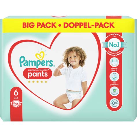 Pampers Höschenwindeln Premium Protection Gr 6 15 Kg Doppel Pack