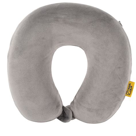 Memory Foam Travel Neck Pillow Grey Travel Blue Travel Accessories