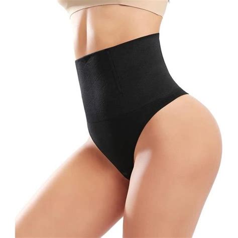 Culotte Gainante Femme Ventre Plat String Sculptante Taille Haute Gaine