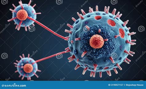 Advanced Cancer Therapy Targeting Cancer Cells In 3d Flat Design Stock