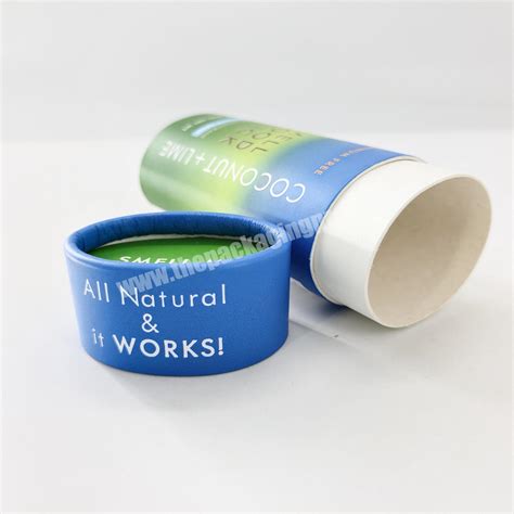 Biodegradable Cosmetic Cardboard Containers Oval Deodorant Stick