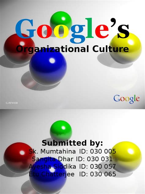 google Corporate culture | Google | Organizational Culture