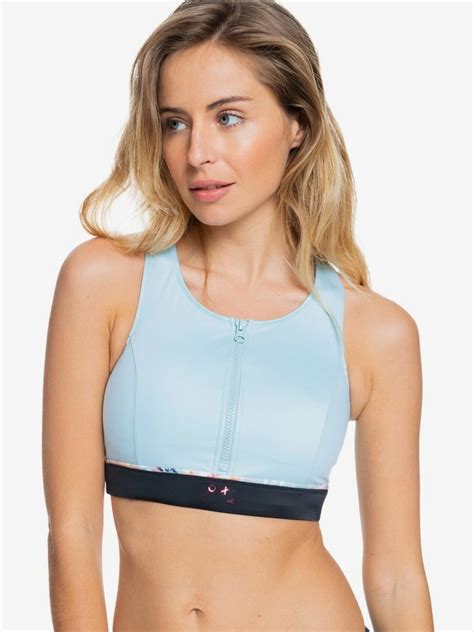 Roxy Fitness Sports Bra Bikini Top For Women Roxy