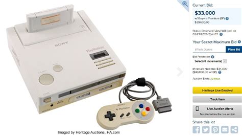 Snes Playstation Cd Rom Prototype Valued At Over In An Online