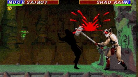 Noob Saibot Vs Shao Kahn Ultimate Mortal Kombat 3 Sega Genesis Mega Drive Youtube