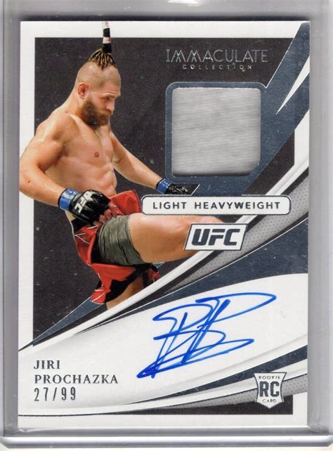 2021 Panini Immaculate Auto JIRI PROCHAZKA RC Fighter Worn AUTOGRAPH