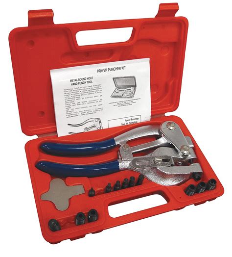 NOVAVISION INC Heavy Duty Punch Tool Kit - 33X772|TCP-HD1 - Grainger